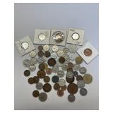 Foreign Coins  1911-86  Many WWII issues