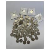 (76) 'S' Mint Jefferson Nickels 1938-1970