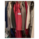 Womens Coats (approx size small) and shoes