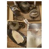 Vintage sterling? pieces, trays