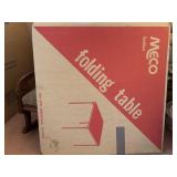 Folding card table