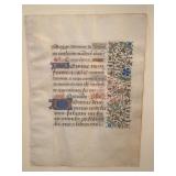 Single Leaf from a Book of Hours, ca 1475