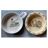 (2) Glass bowls, Royal Doulton and other
