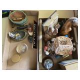 Figurines, clay pot and more