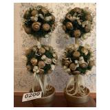 (2) decorative trees
