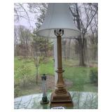 Table top lamp (29') and thermometer