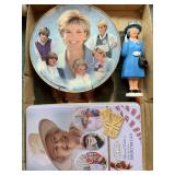 Princess Diana plate, magazine, royals
