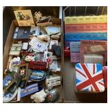 Magnets, pill containers, tins