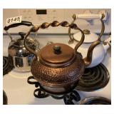 (3) tea kettles