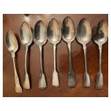 Lion hallmark spoons (Sterling?)