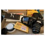 Minolta 35mm camera, film, covers and more