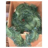 Christmas garland, bows