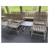 (9 pc) Patio furniture set