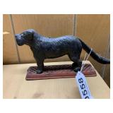 Cast iron nut cracker dog