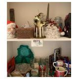 Christmas cups, plates, candles and more