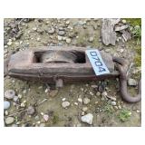 Vintage Wooden Pulley