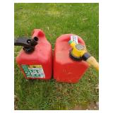 (2)  2-gallon gas cans