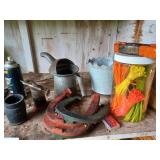Oil can, horse shoes, zip ties and more