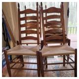 (4) ladder back chairs