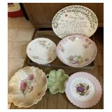 Floral dishes