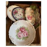 Rose design dishes