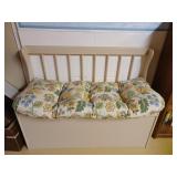 Wooden storage bench