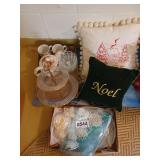 Christmas pillows, dishes and more