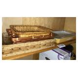 Casserole dish and baskets