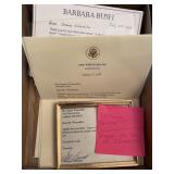 William Bennett, Barbara Bush & more Autographs