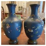 (2) Colisonne vases