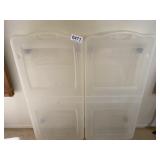 (2) Storage totes