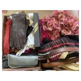 Women's gloves, scarves, belts