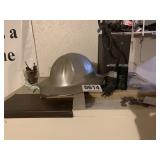 Landscape power unit, hard hat, and battery