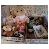Paper dolls, stuffed toys, Ashland note card, more