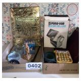 Pana Vue , paper weights, miscellaneous items