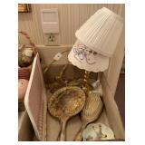 Handheld mirror, brush, table lamp and more