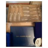 Rotary Club glasses, medals