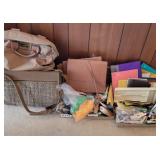 Pens, pencils, notebooks, cigar box and more
