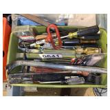 Screwdrivers, Pipe wrench, and misc Tools