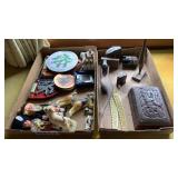 Scottish figurines, sign, elephants and more