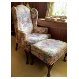 Ethan Allen chair with Ottoman