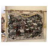 Sleigh ride tapestry