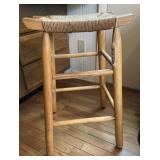 Woven top stool