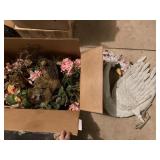 Wreaths, metal swan