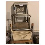 Alum ladder, step ladder and chair