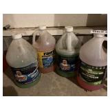 (4)- cleaners, Rain-X, antifreeze (Not full)