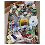Thread, needles, ribbon and more sewing