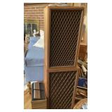 (2) speakers, tape storage
