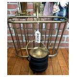 Cast iron fire starter and magazine rack