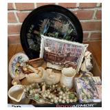 London plate , Princess Diana picture, figurine